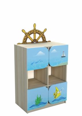 Стінка "Морські пригоди" елемент №11 "Штурвал" з фотодруком, 702х400х1070 мм (1380 мм висота з накладкою), АНШАР ГРУП (5711)